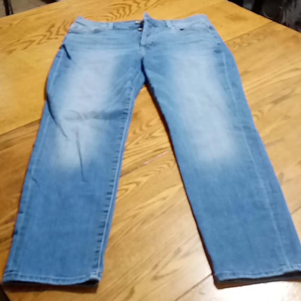 7 FOR ALL MANKIND Womens Jeans Denim 29 BLUE JOSEFINA BUTTON FLY Used Preowned